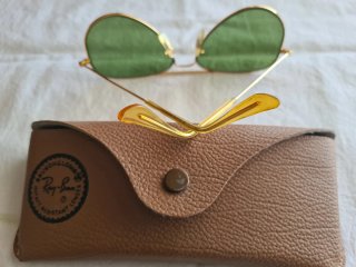 Gafas Ray-Ban Aviador Mujer Doradas Verdes