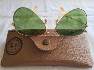 Gafas Ray-Ban Aviador Mujer Doradas Verdes