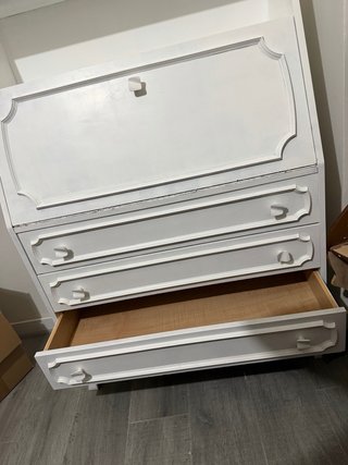 Escritorio blanco madera