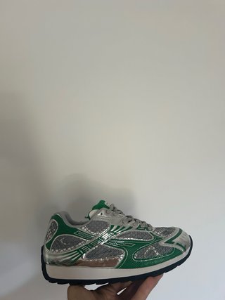 Bottega Veneta Zapatillas Verde/Plata