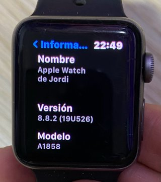 Apple Watch Serie 3 Negro/Plata