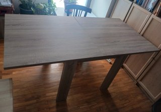 Mesa comedor extensible madera laminada