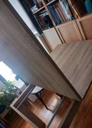 Mesa comedor extensible madera laminada