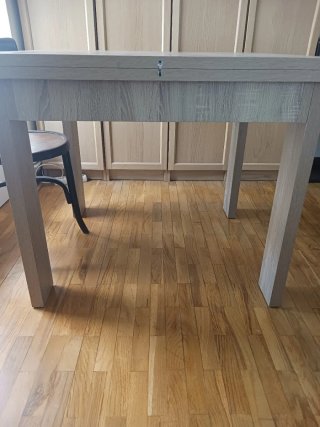 Mesa comedor extensible madera laminada