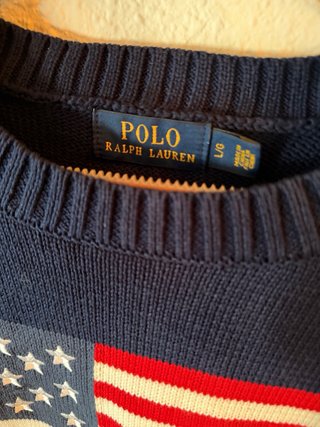 Jersey Polo Ralph Lauren Bandera USA Talla L