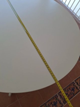 Mesa redonda blanca Ikea