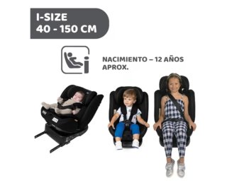 Silla Coche Chicco Unico EVO I-Size Negra