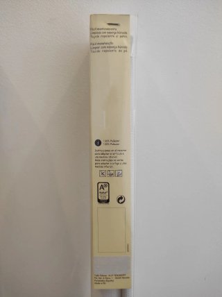1 Estor blanco tela enrollable 90x190 cm