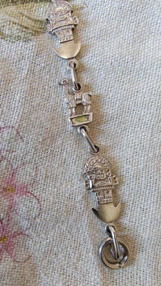 Pulsera plata 950 estilo precolombino sin estrenar