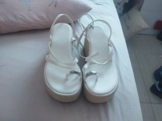 Sandalias Bershka Blancas Talla 38