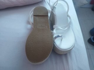 Sandalias Bershka Blancas Talla 38