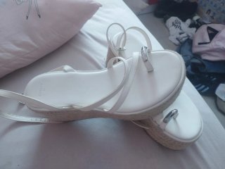 Sandalias Bershka Blancas Talla 38