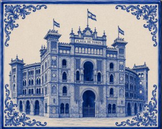 Azulejo Plaza de Toros Las Ventas Madrid 25x20cm
