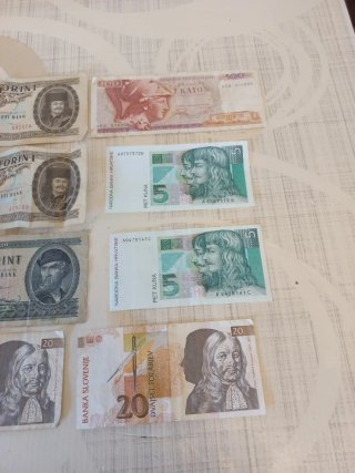 Set 8 Banconote Europee: 50, 20, 100