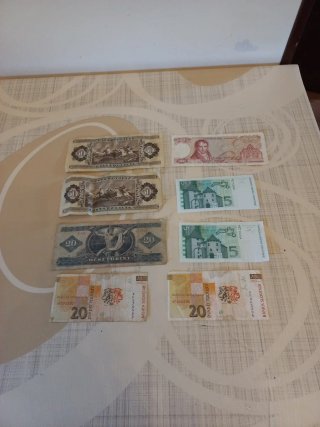 Set 8 Banconote Europee: 50, 20, 100