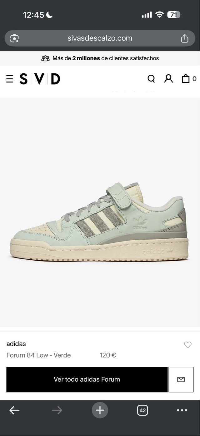 Adidas Forum Piel combinada Multicolor T.42 (18)