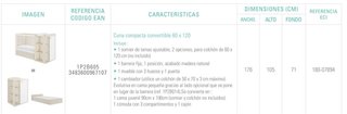 Cuna evolutiva Galipette (Corte Inglés)