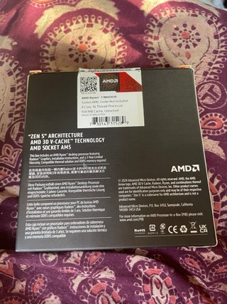 Procesador AMD Ryzen 7 9800X3D