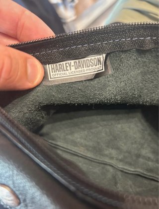 Borsa a tracolla Harley-Davidson in pelle nera
