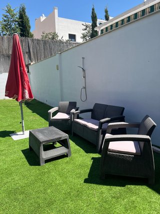 Conjunto sofa, 2 sillones y mesa exterior  (Jaén)