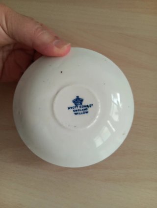 Platillo Porcelana Inglesa Azul Blanco