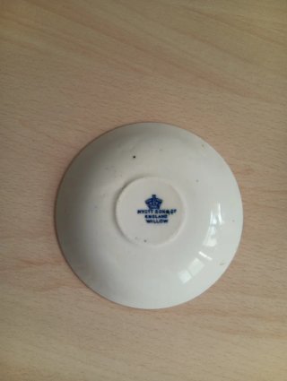 Platillo Porcelana Inglesa Azul Blanco