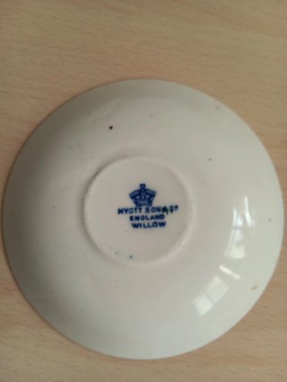 Platillo Porcelana Inglesa Azul Blanco