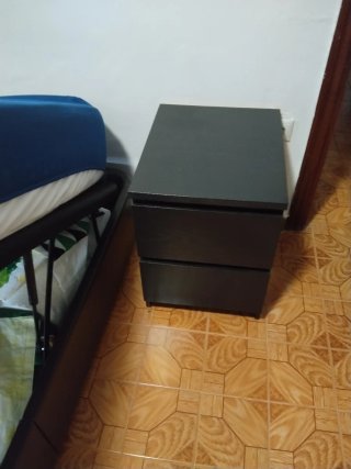 Canapé Cama Negro con Almacenamiento