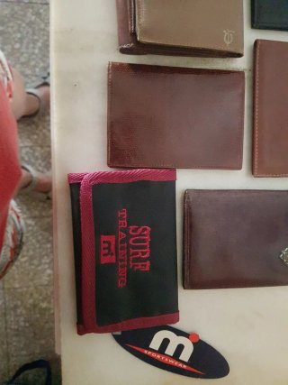 Carteras Billeteras de Cuero Marrón y Negro