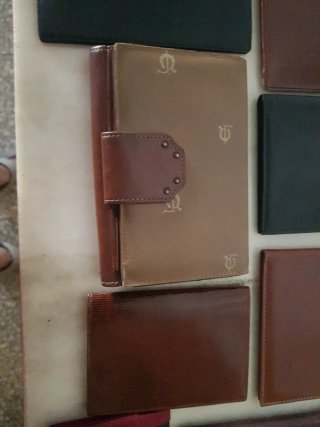 Carteras Billeteras de Cuero Marrón y Negro