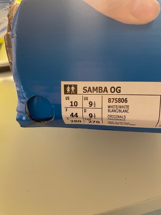 Adidas Samba Bianche Uomo Taglia 44