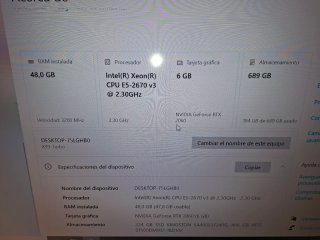 Ordenador de mesa gaming completo