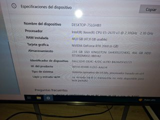 Ordenador de mesa gaming completo