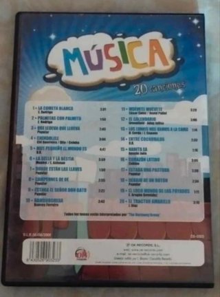 CD "Música - 20 canciones" Infantil