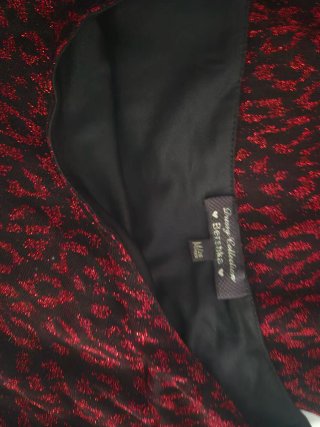 Vestido Negro/Rojo Talla M