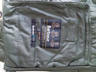 Parka Barbour verde acolchada