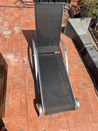 Tumbona de jardín plegable