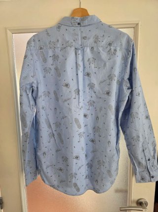 Camisa Pull&Bear Surfera Azul