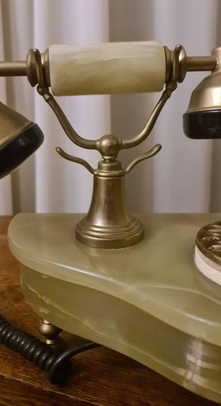 Telefono Pianoforte Bronzo e Onice