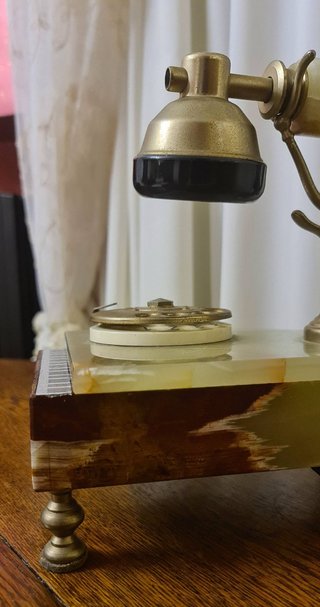 Telefono Pianoforte Bronzo e Onice