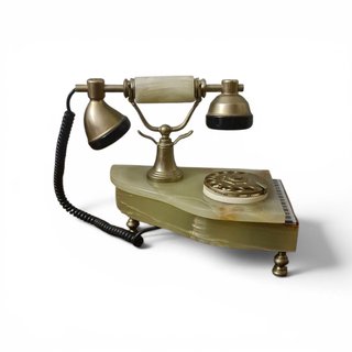 Telefono Pianoforte Bronzo e Onice