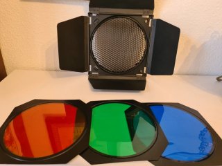 Kit viseras panel abeja y filtros RGB