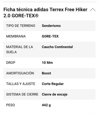 Adidas Terrex Free Hiker 2.0 GTX Talla 40.5