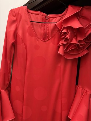 Vestido Flamenca Rojo Lunares