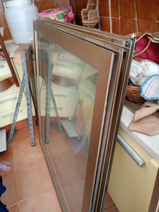 Finestre alluminio bronzato vetro camera