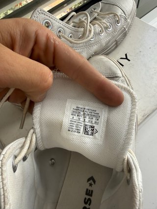 Converse All Star 100% T. 41.5 Blanco Roto (18)