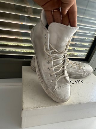 Converse All Star 100% T. 41.5 Blanco Roto (18)