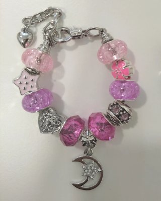 Pulsera Madre e Hija Luna y Estrella