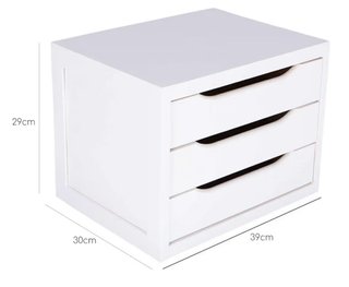 Mueble cajonera 3 cajones madera