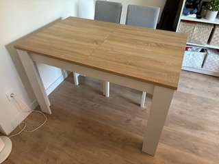 Mesa comedor extensible madera